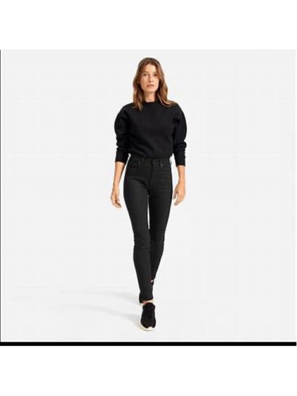 everlane The High-rise Skinny Jean black sz 28 regular